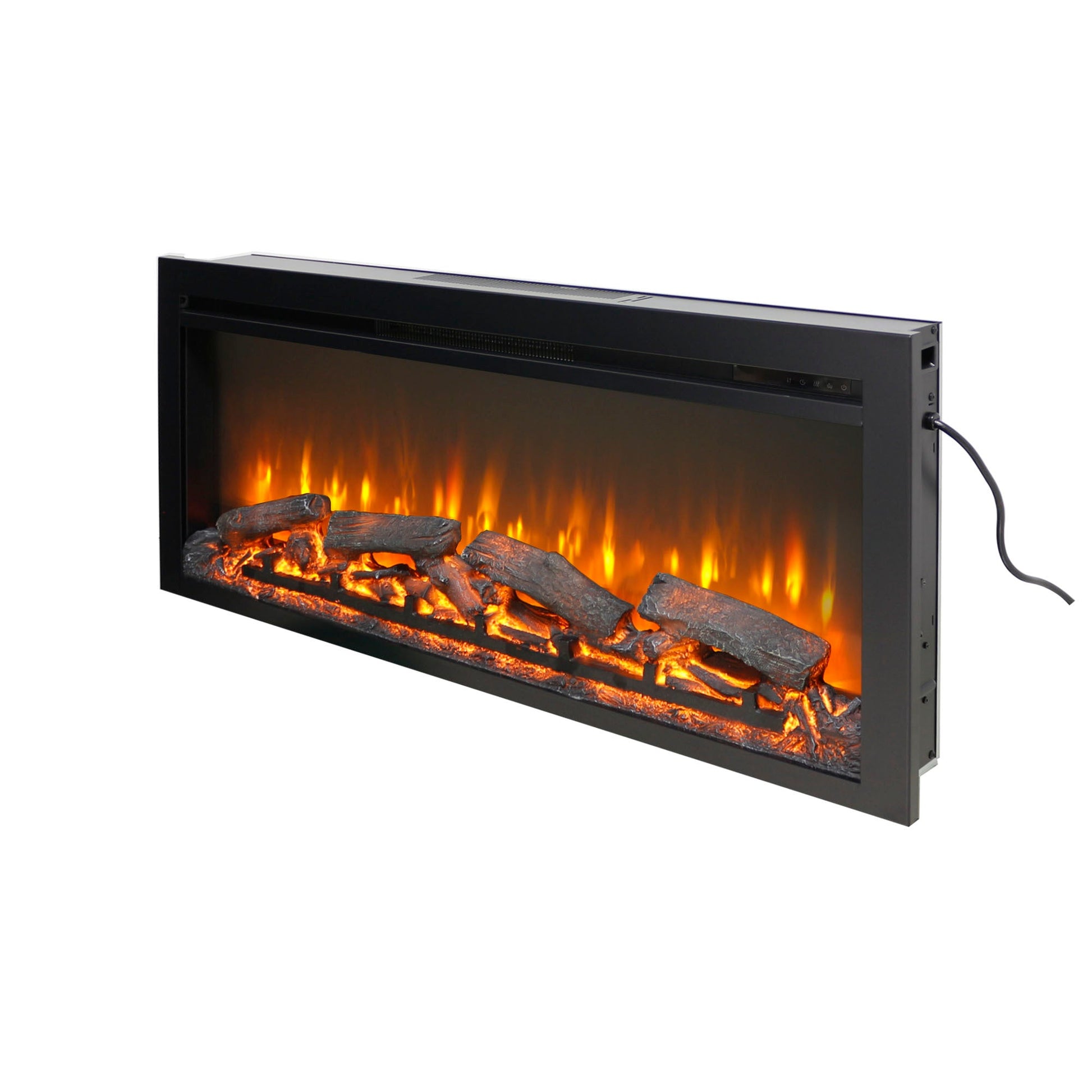 44 Inch Wall Mounted Electric Fireplace with Remote Control - 1st Choice Furniture Direct