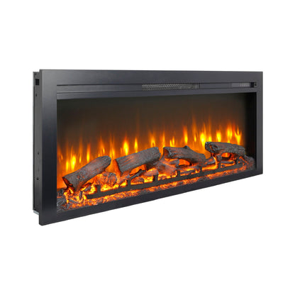 44 Inch Wall Mounted Electric Fireplace with Remote Control - 1st Choice Furniture Direct