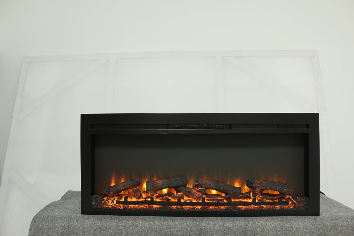 44 Inch Wall Mounted Electric Fireplace with Remote Control - 1st Choice Furniture Direct