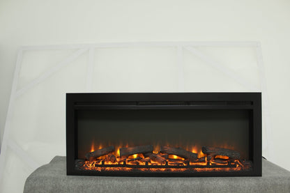 44 Inch Wall Mounted Electric Fireplace with Remote Control - 1st Choice Furniture Direct