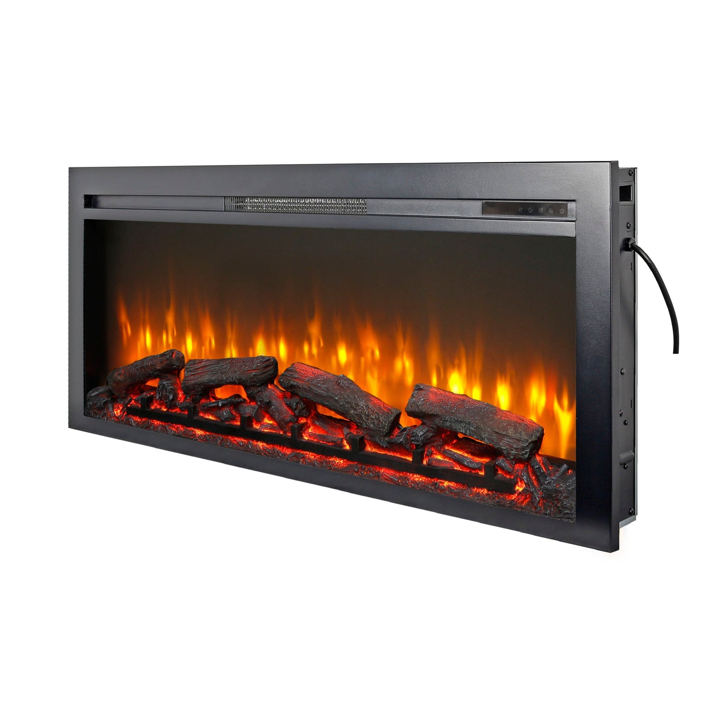44 Inch Wall Mounted Electric Fireplace with Remote Control - 1st Choice Furniture Direct