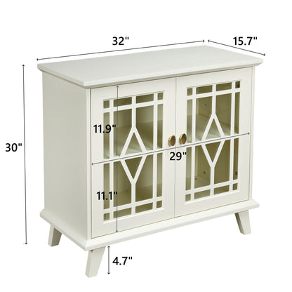 1st Choice Modern Storage Cabinet with Shelf White Sideboard Cabinet