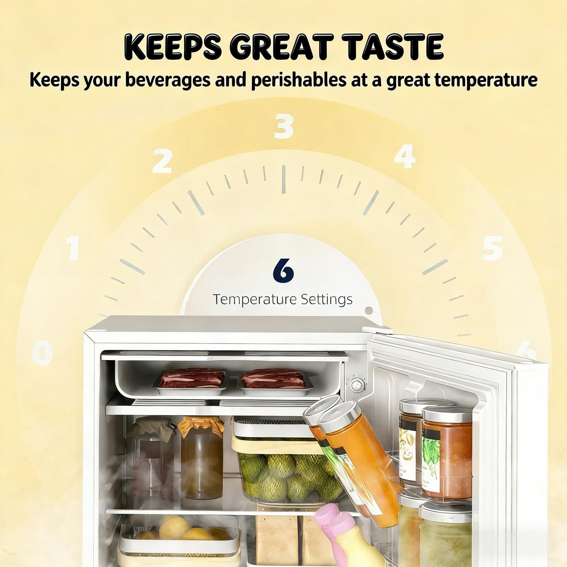 4.5 Cu. Ft. White Mini Fridge with Freezer – Compact Refrigerator for Dorm, Office & RV - 1st Choice Furniture Direct