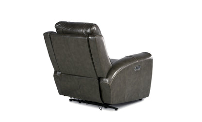 1st Choice Contemporary Leather Power Reclining with Power Leg Rest