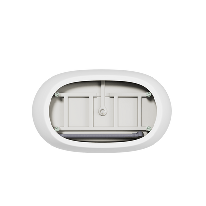 47'' Acrylic Freestanding Bathtub - Acrylic Soaking Tubs, White Bathtub, Oval Shape Freestanding Bathtub With Chrome Overflow and Pop - Up Drain CUPC Certificate - 1st Choice Furniture Direct