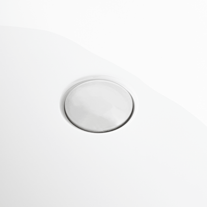 47'' Acrylic Freestanding Bathtub - Acrylic Soaking Tubs, White Bathtub, Oval Shape Freestanding Bathtub With Chrome Overflow and Pop - Up Drain CUPC Certificate - 1st Choice Furniture Direct