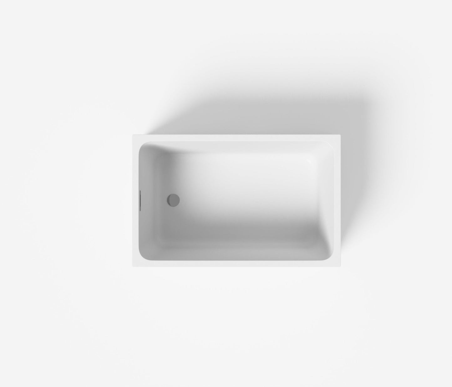 47' Acrylic Freestanding Bathtub ,Spacious rectangle Shape, Gloss White Finish, Chrome Overflow & Pop - Up Drain CUPC Certificate - 1st Choice Furniture Direct