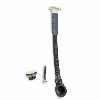 47' Acrylic Freestanding Bathtub with seat: Spacious rectangle Shape, Gloss White Finish, Chrome Overflow & Pop - Up Drain CUPC Certificate - 1st Choice Furniture Direct