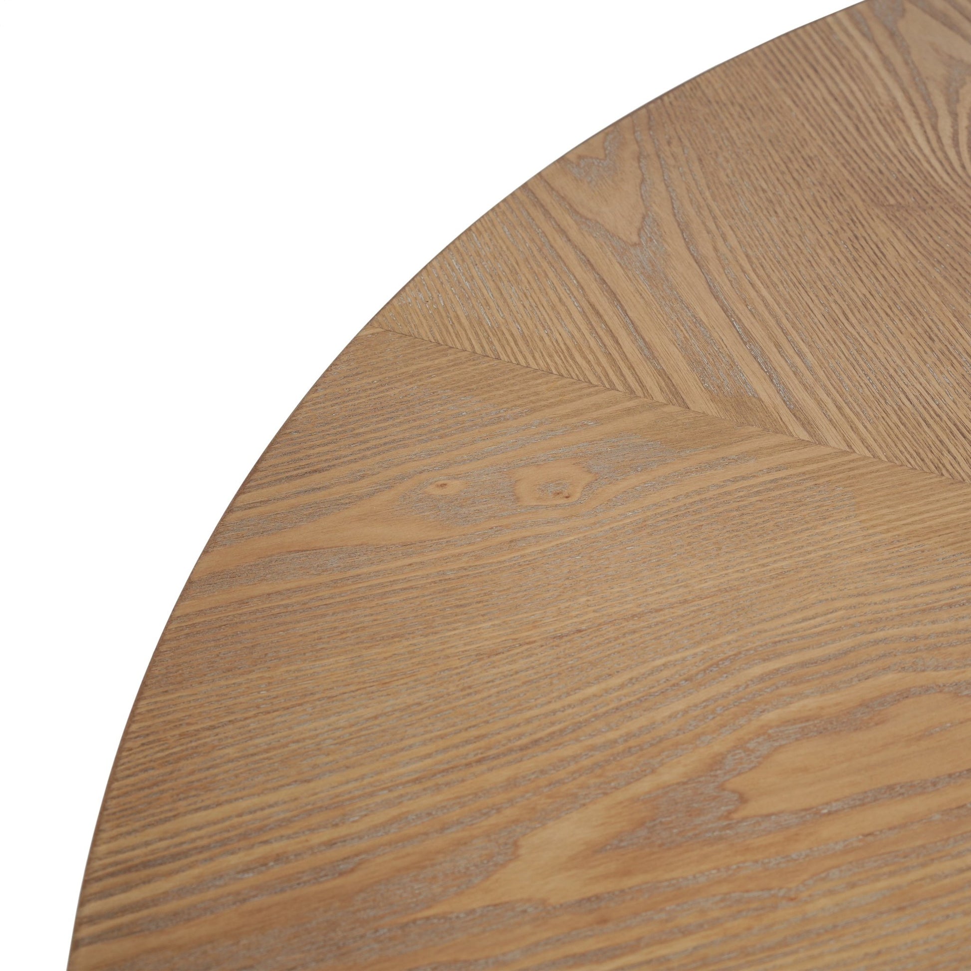 47-Inch Round Natural Pedestal Dining Table - 1st Choice Furniture Direct
