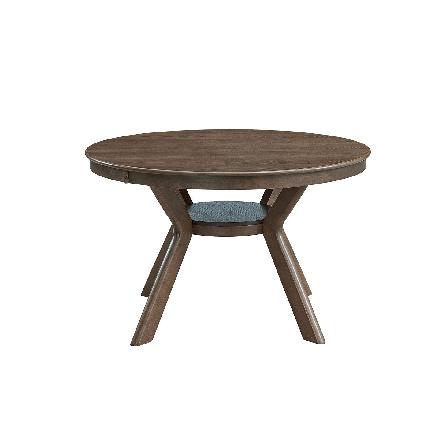 47.24''Round Rubber Wood Dining Table for 4 - 6 with Wooden Trestle Pedestal Base,Modern Kitchen Wooden Table Dinner Table for Dining Room, Living Room,Oak(1Table) - 1st Choice Furniture Direct