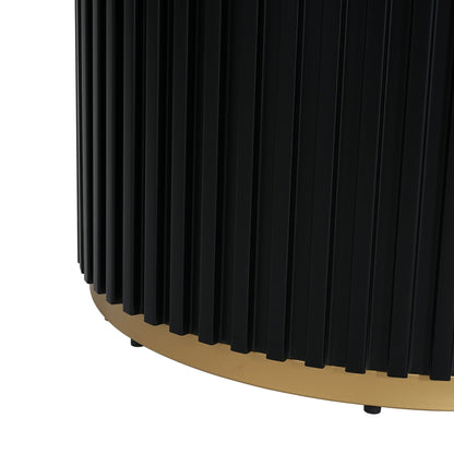 47.25' Round Pedestal Dining Table - N771P194860H_N771P194876J (Black) - 1st Choice Furniture Direct