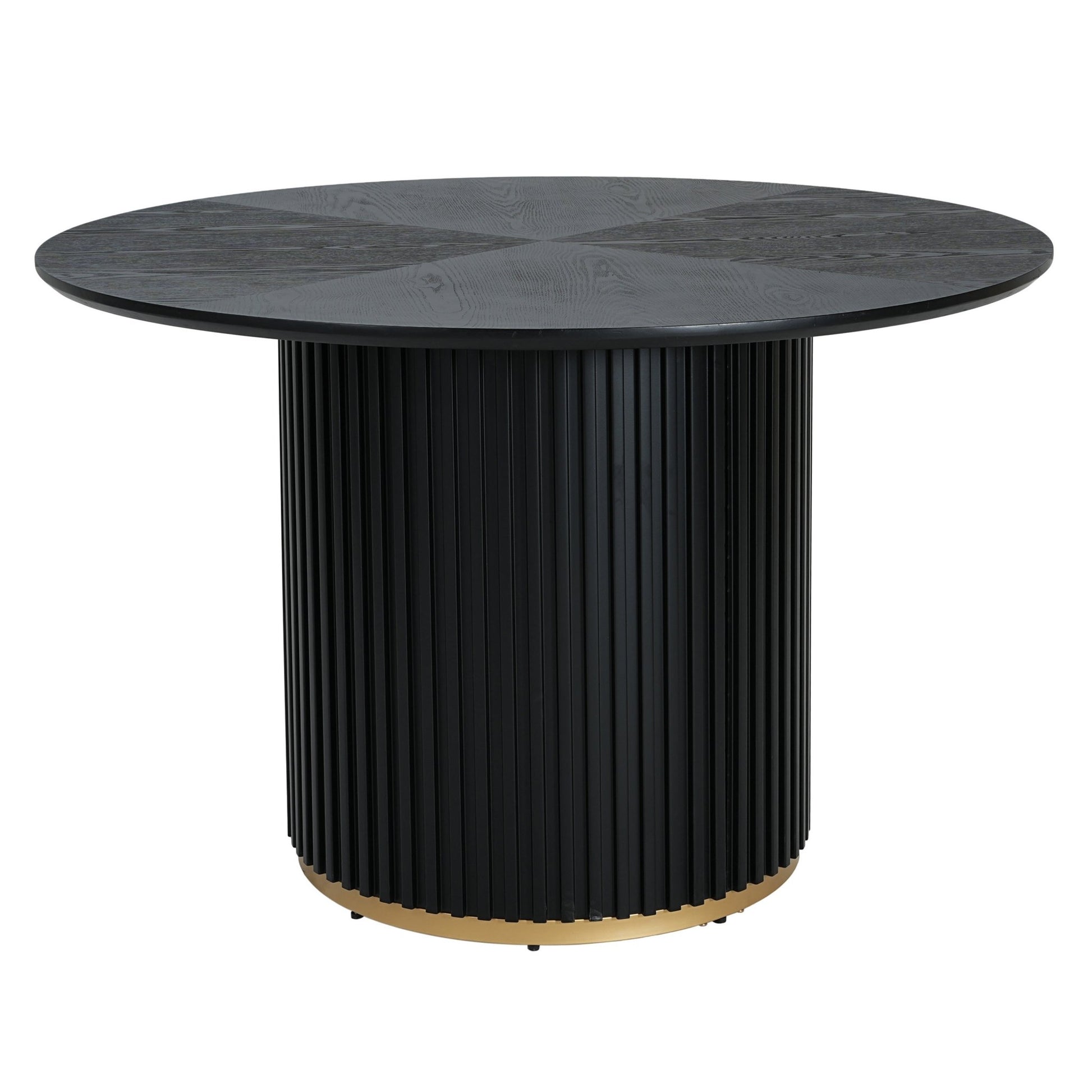 47.25' Round Pedestal Dining Table - N771P194860H_N771P194876J (Black) - 1st Choice Furniture Direct