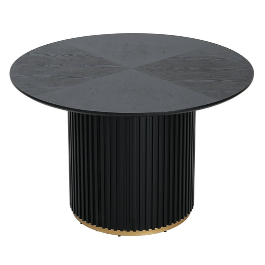 47.25' Round Pedestal Dining Table - N771P194860H_N771P194876J (Black) - 1st Choice Furniture Direct