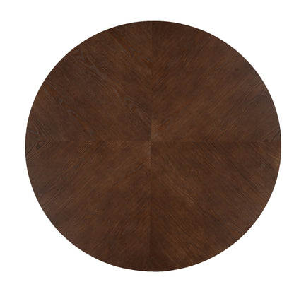 47.25' Round Pedestal Dining Table - N771P194860H_N771P194876J (Walnut) - 1st Choice Furniture Direct