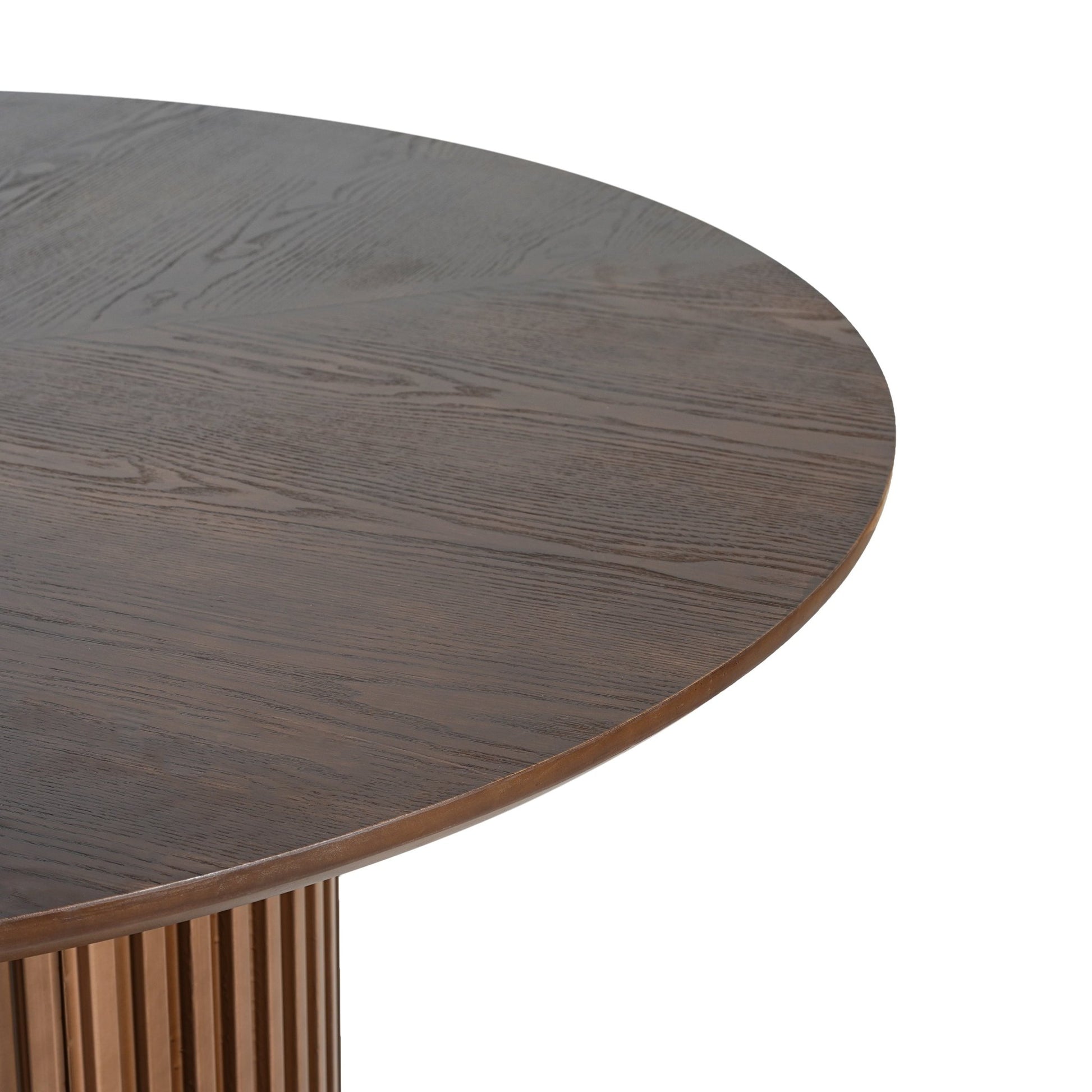 47.25' Round Pedestal Dining Table - N771P194860H_N771P194876J (Walnut) - 1st Choice Furniture Direct