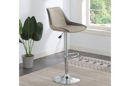 1st Choice Luxurious Adjustable Bar Stools in Light Grey | Contemporary & Modern