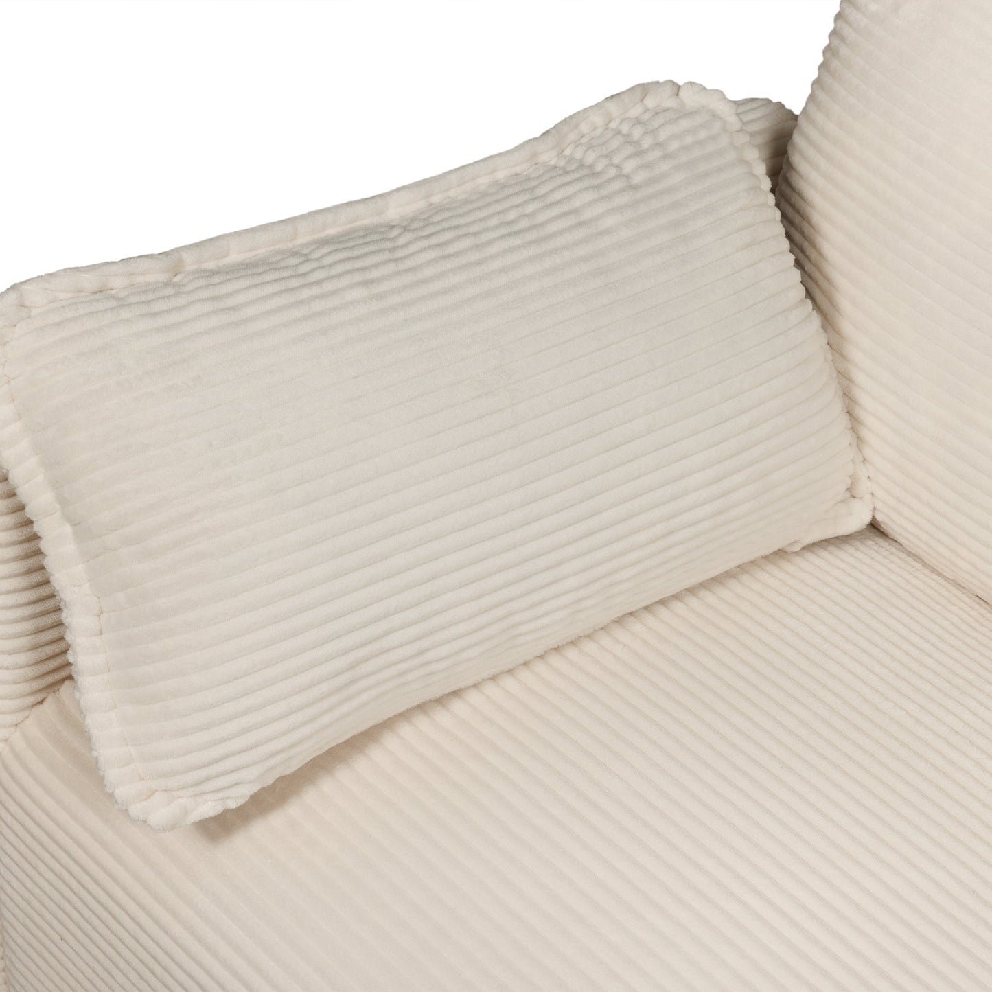 48' Soft Corduroy Loveseat Couch W/Soft Cushions,Side Storage Pocket,Sturdy Composite Board & Solid Wood Frame, High Rebound Sponge,Easy Assembly,Ideal for Living Room,Apartment,Dorm,Office. - 1st Choice Furniture Direct