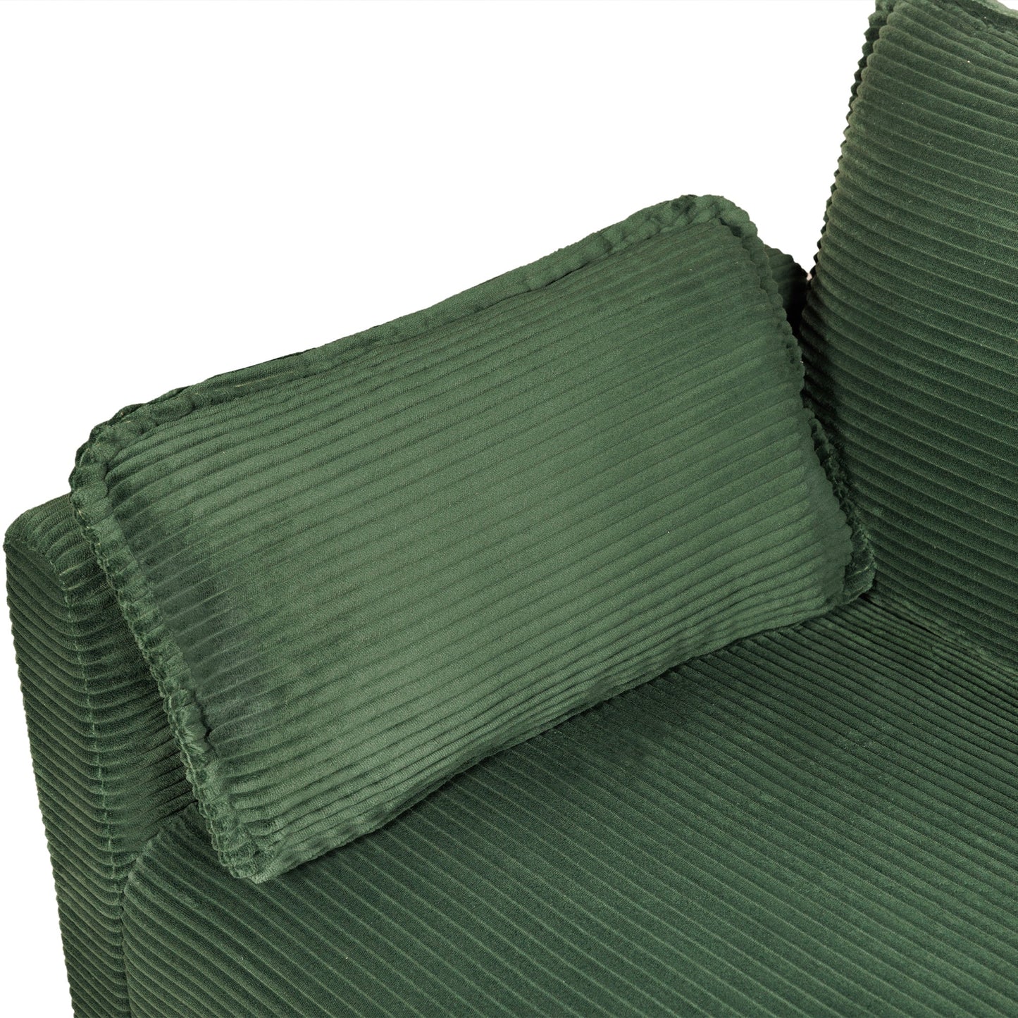 48' Soft Corduroy Loveseat Couch W/Soft Cushions,Side Storage Pocket,Sturdy Composite Board & Solid Wood Frame, High Rebound Sponge,Easy Assembly,Ideal for Living Room,Apartment,Dorm,Office. - 1st Choice Furniture Direct