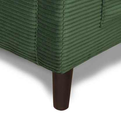 48' Soft Corduroy Loveseat Couch W/Soft Cushions,Side Storage Pocket,Sturdy Composite Board & Solid Wood Frame, High Rebound Sponge,Easy Assembly,Ideal for Living Room,Apartment,Dorm,Office. - 1st Choice Furniture Direct