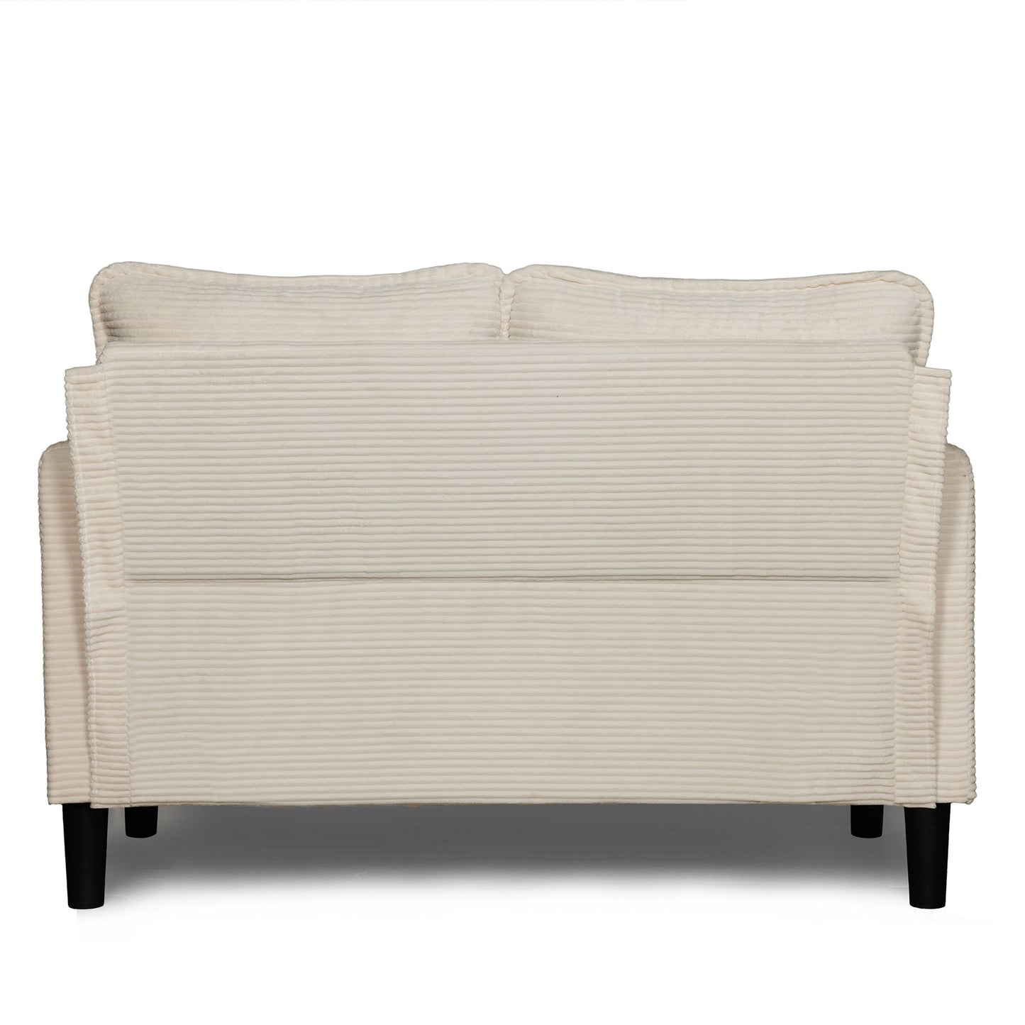48' Soft Corduroy Loveseat Couch W/Soft Cushions,Side Storage Pocket,Sturdy Composite Board & Solid Wood Frame, High Rebound Sponge,Easy Assembly,Ideal for Living Room,Apartment,Dorm,Office. - 1st Choice Furniture Direct