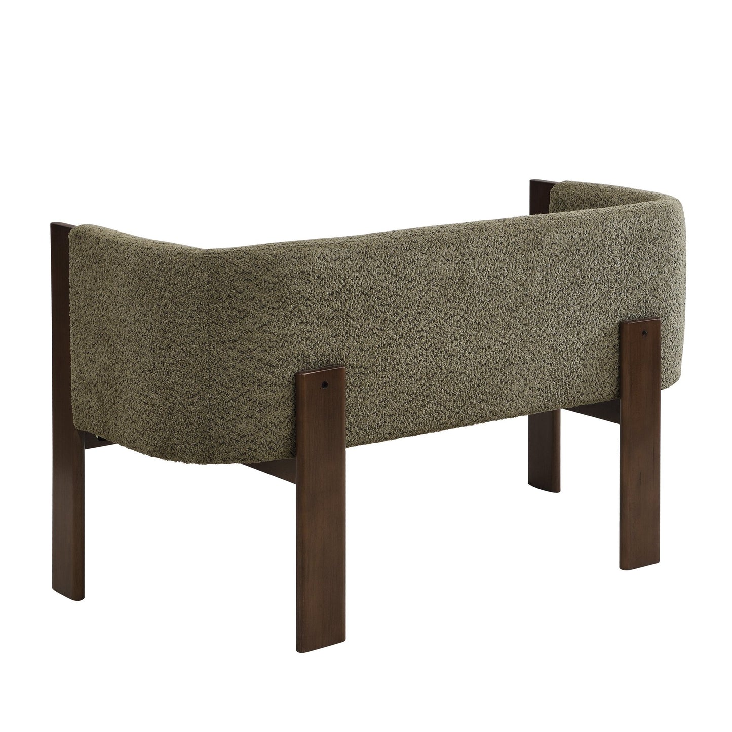 48.5' Upholstered Solid Loveseat (Walnut+Green) - 1st Choice Furniture Direct