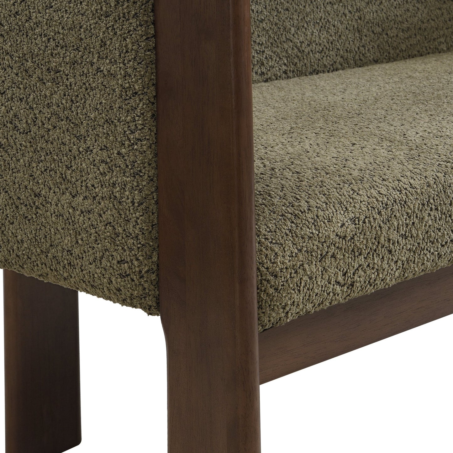 48.5' Upholstered Solid Loveseat (Walnut+Green) - 1st Choice Furniture Direct