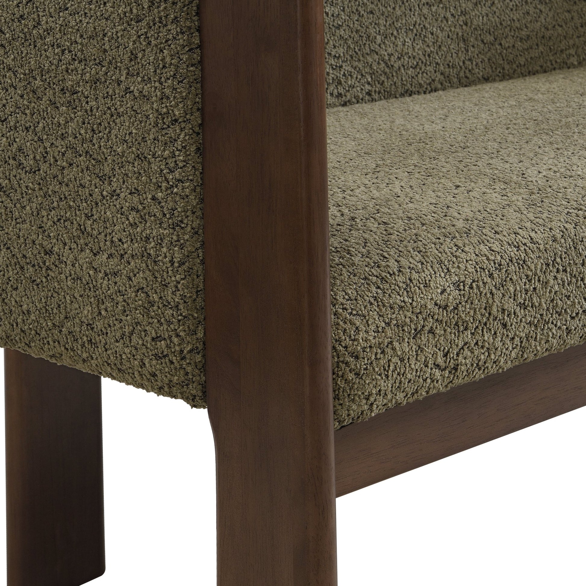 48.5' Upholstered Solid Loveseat (Walnut+Green) - 1st Choice Furniture Direct