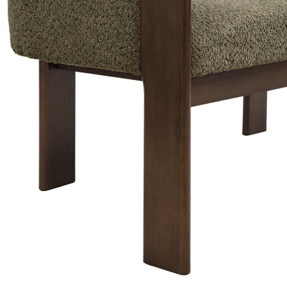 48.5' Upholstered Solid Loveseat (Walnut+Green) - 1st Choice Furniture Direct