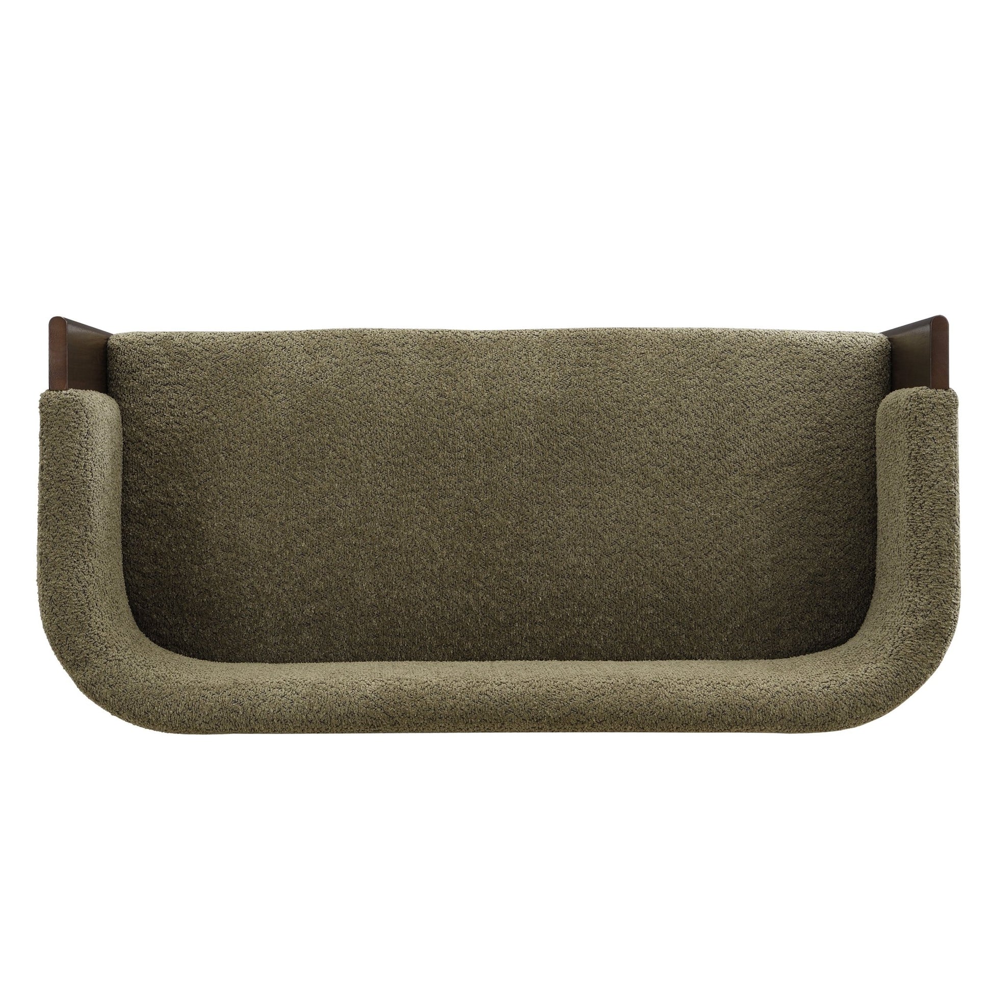 48.5' Upholstered Solid Loveseat (Walnut+Green) - 1st Choice Furniture Direct