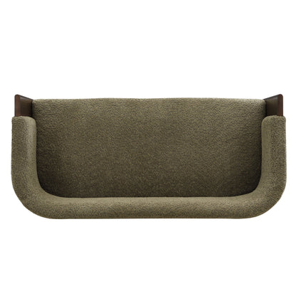 48.5' Upholstered Solid Loveseat (Walnut+Green) - 1st Choice Furniture Direct