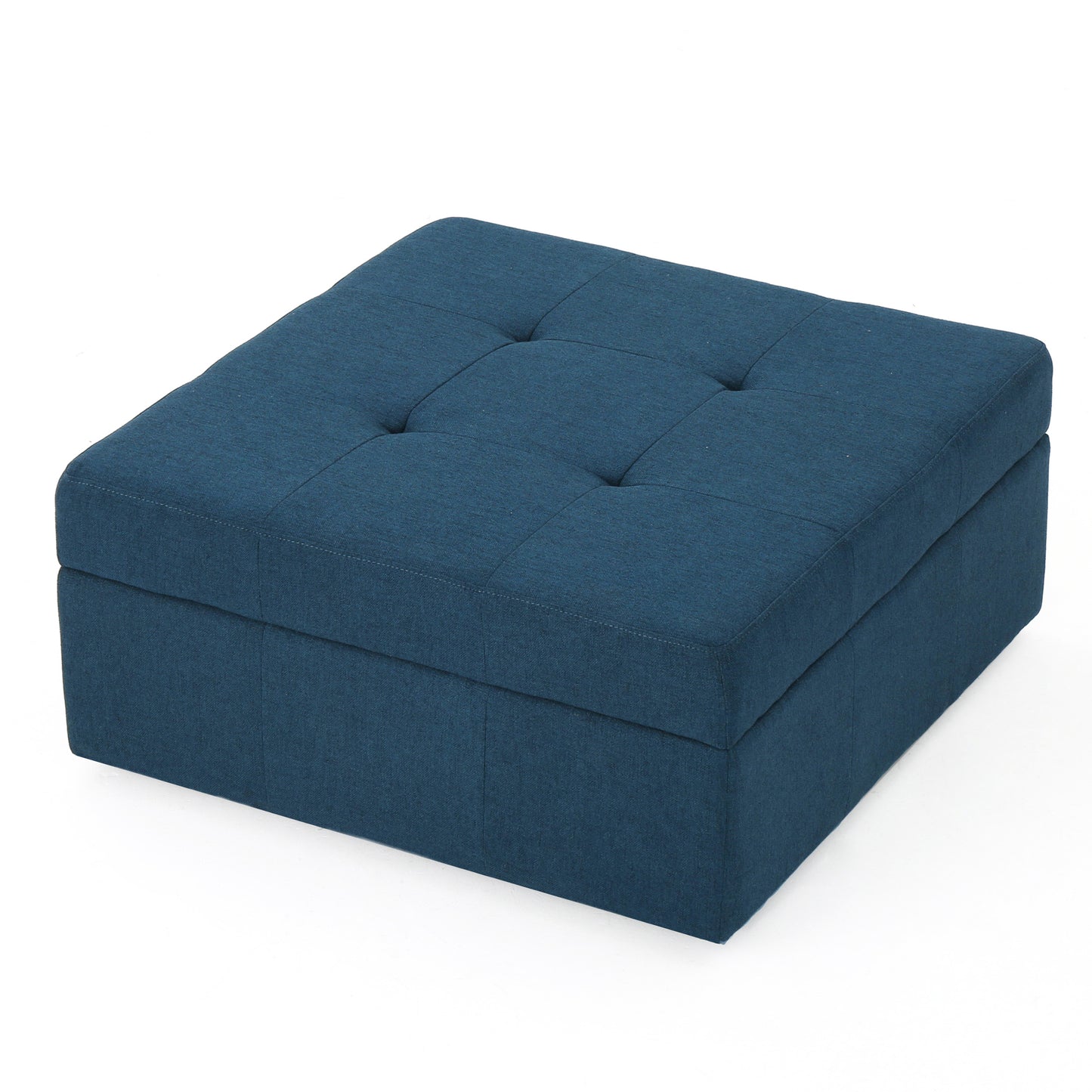 1st Choice Modern Storage Bedroom Living Room Ottoman in Navy Blue