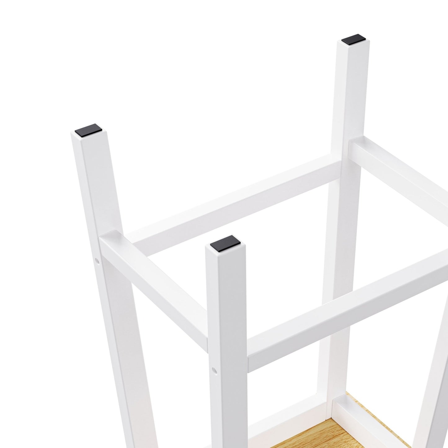 48inch Kitchen Island with 2 Bar Stools, Power Outlet, Door Internal Storage Rack, Kitchen Storage Cart on 5 Wheels with Drop Leaf, 5 Side Racks, 2 Drawers,White (Old SKU N707S000015W)(Three Packages) - 1st Choice Furniture Direct