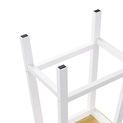 48inch Kitchen Island with 2 Bar Stools, Power Outlet, Door Internal Storage Rack, Kitchen Storage Cart on 5 Wheels with Drop Leaf, 5 Side Racks, 2 Drawers,White (Old SKU N707S000015W)(Three Packages) - 1st Choice Furniture Direct