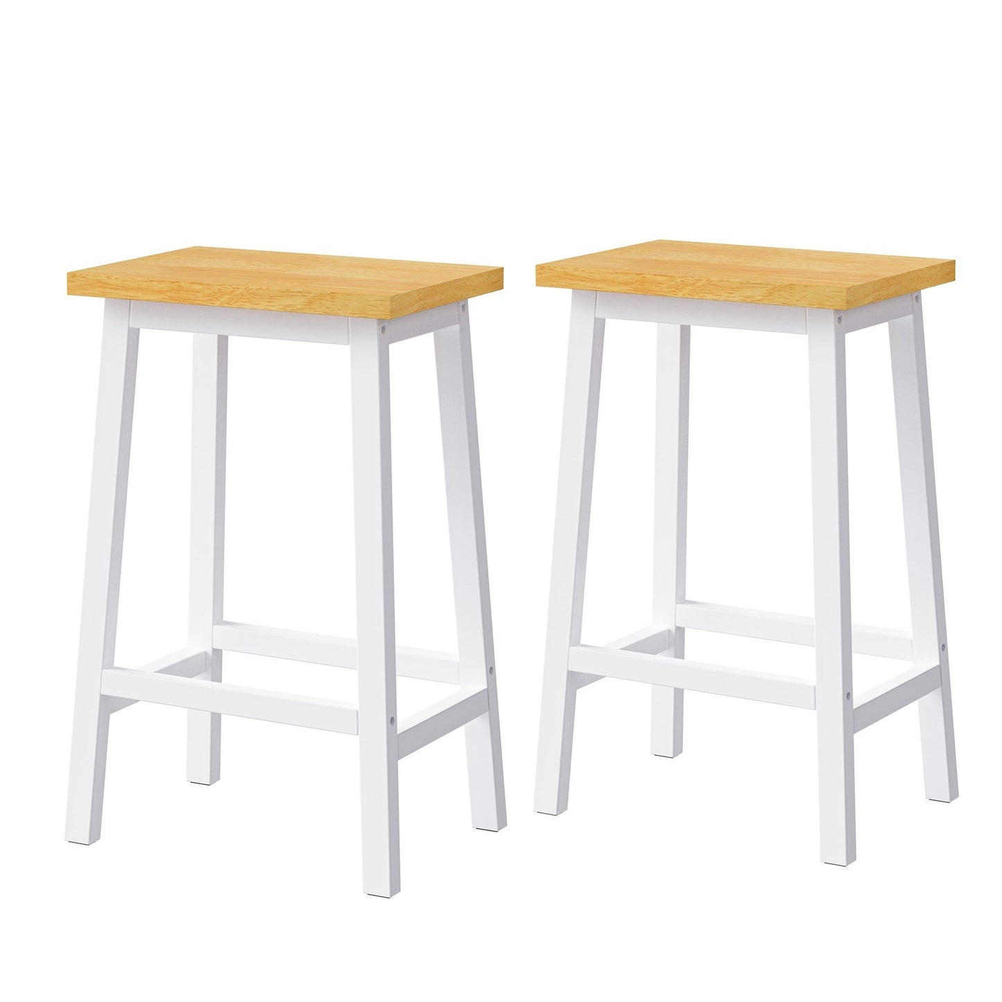 48inch Kitchen Island with 2 Bar Stools, Power Outlet, Door Internal Storage Rack, Kitchen Storage Cart on 5 Wheels with Drop Leaf, 5 Side Racks, 2 Drawers,White (Old SKU N707S000015W)(Three Packages) - 1st Choice Furniture Direct
