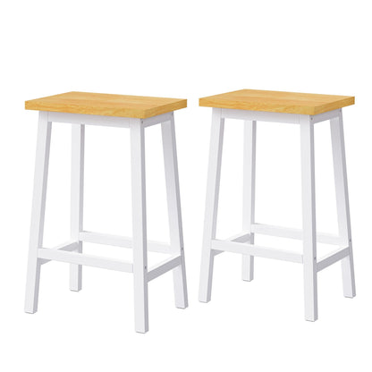 48inch Kitchen Island with 2 Bar Stools, Power Outlet, Door Internal Storage Rack, Kitchen Storage Cart on 5 Wheels with Drop Leaf, 5 Side Racks, 2 Drawers,White (Old SKU N707S000015W)(Three Packages) - 1st Choice Furniture Direct