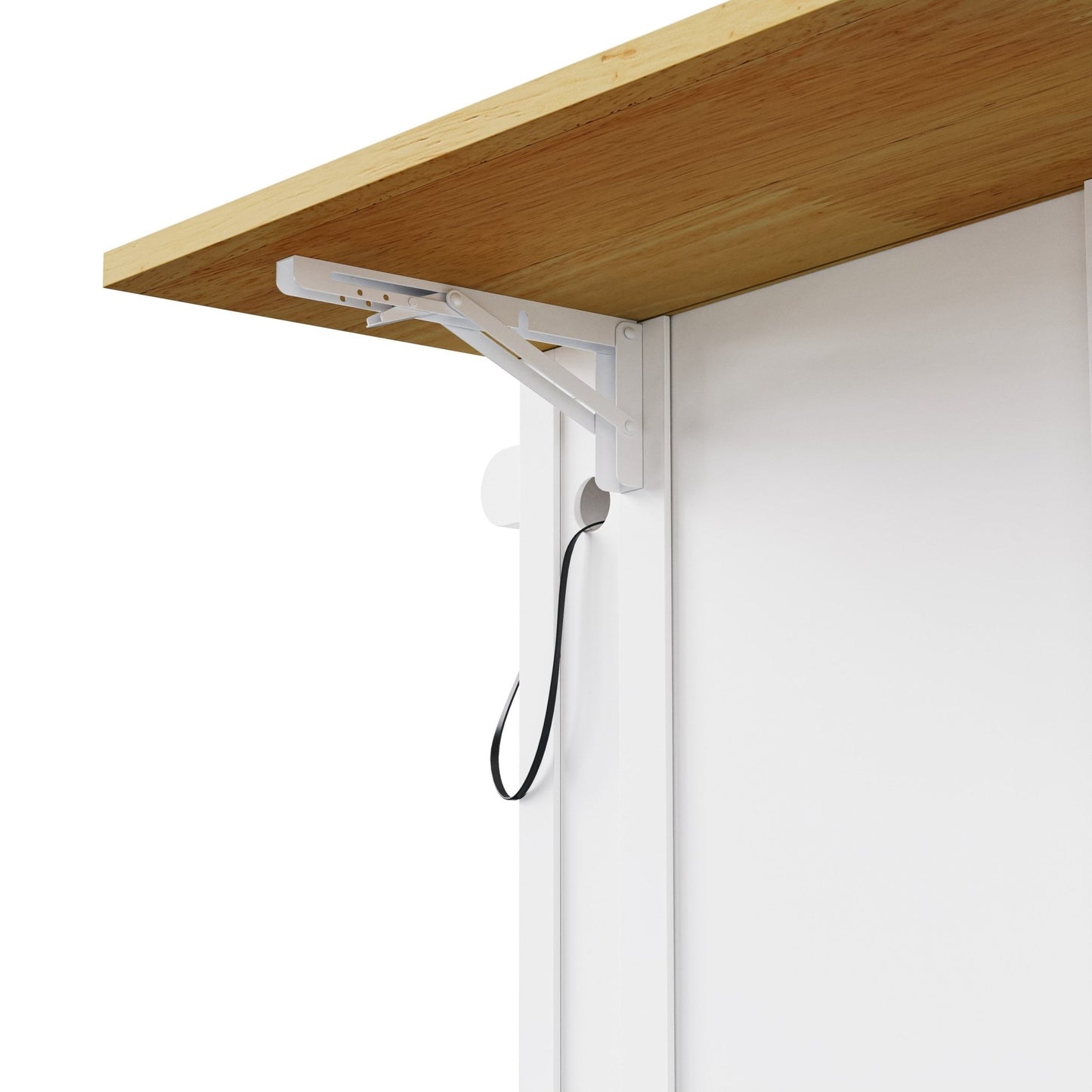48inch Kitchen Island with 2 Bar Stools, Power Outlet, Door Internal Storage Rack, Kitchen Storage Cart on 5 Wheels with Drop Leaf, 5 Side Racks, 2 Drawers,White (Old SKU N707S000015W)(Three Packages) - 1st Choice Furniture Direct