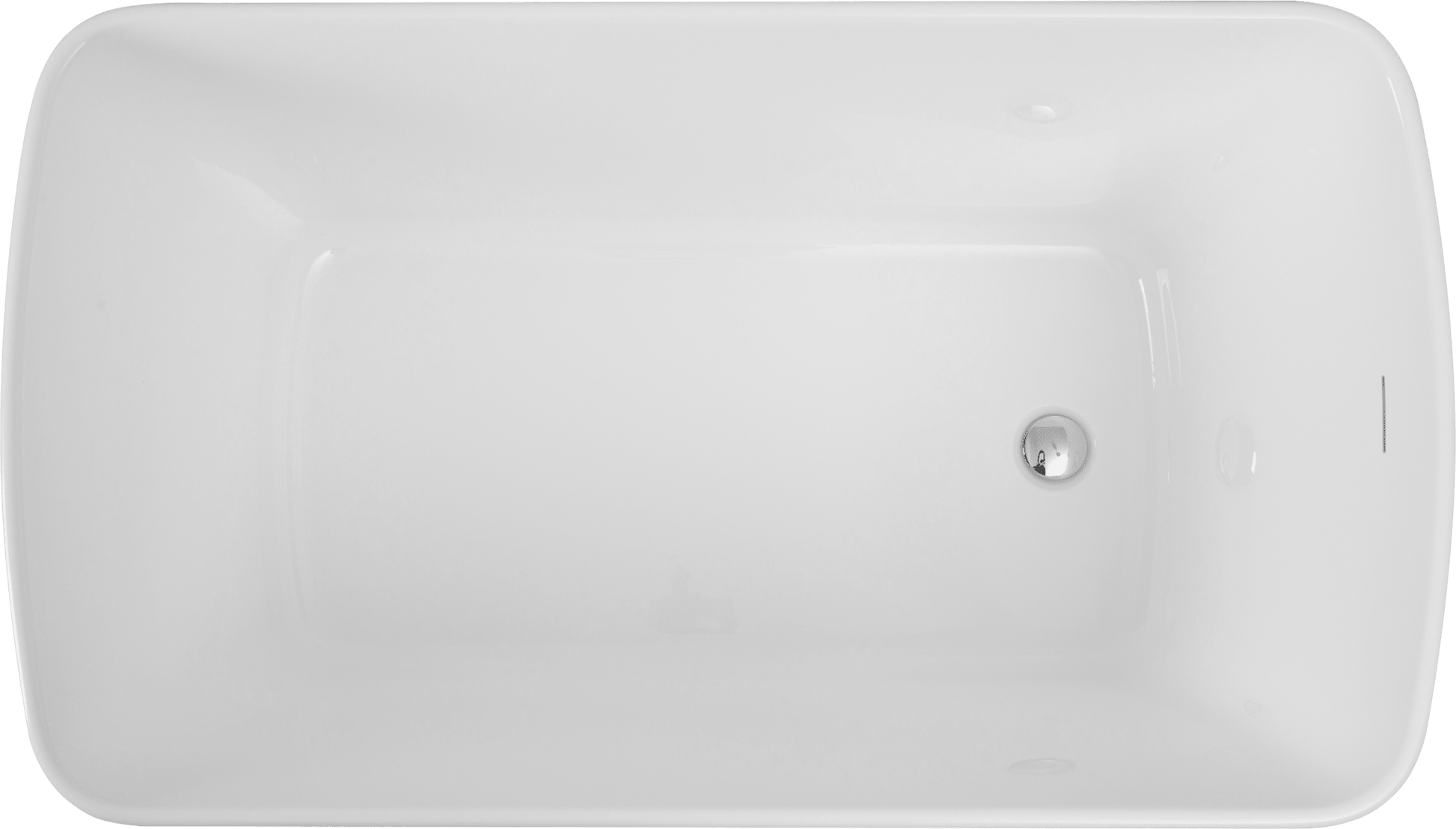 49'' Acrylic Freestanding Soaking Bathtub, Square - shape Japanese Soaking Hot Tub with Chrome Overflow and Drain, Glossy Black 24A01 - 49B - 1st Choice Furniture Direct