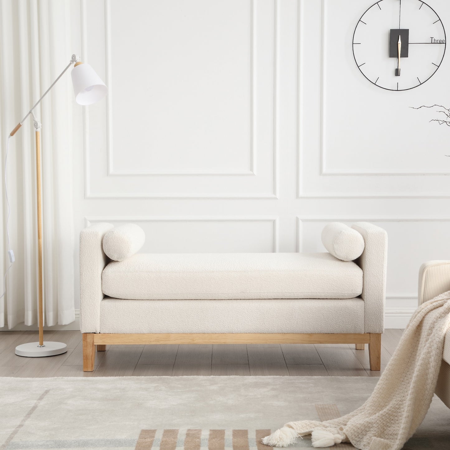 1st Choice Elegant Ivory Bench: A Blend of Style & Comfort for Your Home