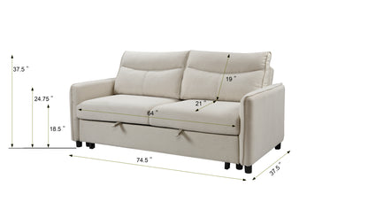 1st Choice Loveseat Futon Couch 3 in 1 Convertible Sleeper Sofa Bed