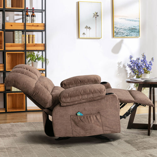 1st Choice Recliner Chair Massage Heating Sofa with USB and Side Pocket
