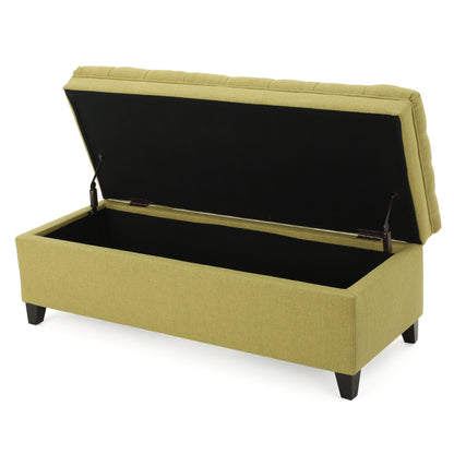 1st Choice Contemporary Storage Bench Ottoman Solution in Green