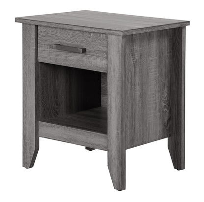 1st Choice Modern Glory Furniture Lennox G053-N Nightstand in Gray