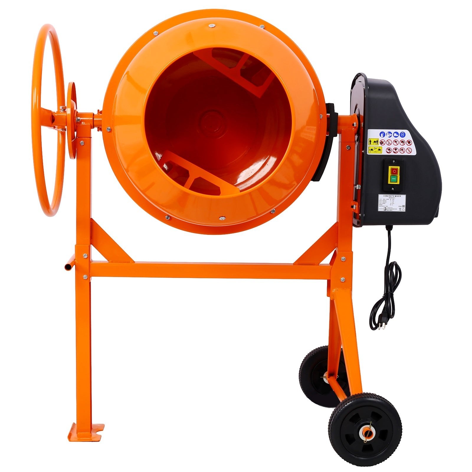 5 Cu Ft Electric Concrete Mixer – Heavy Duty Cement Mixing Machine - 1st Choice Furniture Direct
