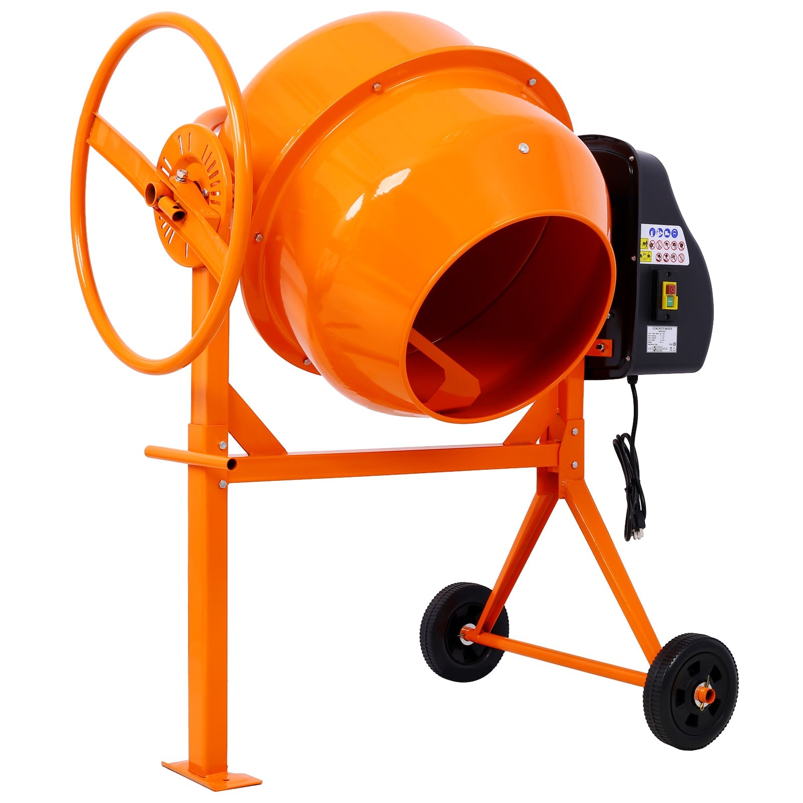 5 Cu Ft Electric Concrete Mixer – Heavy Duty Cement Mixing Machine - 1st Choice Furniture Direct