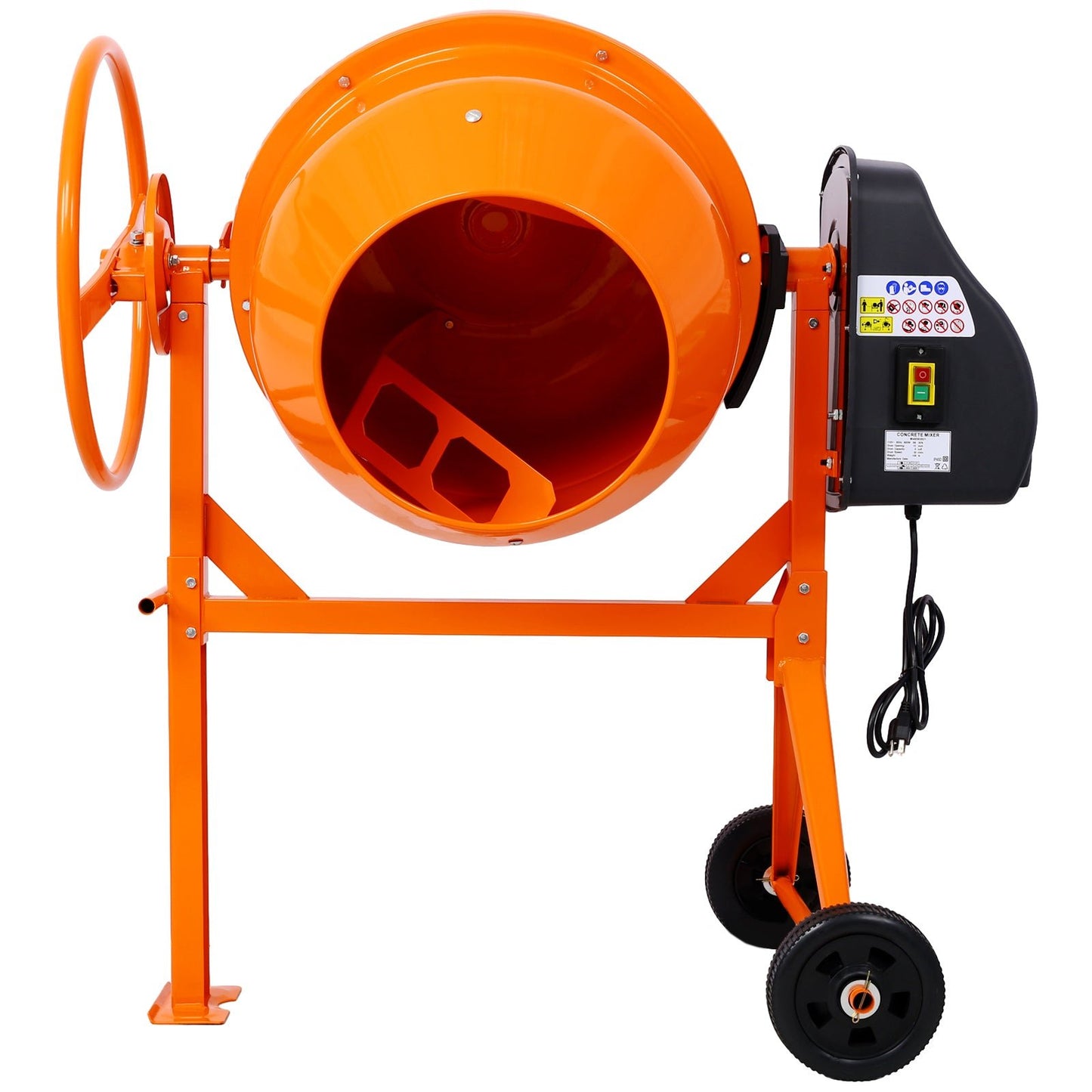 5 Cu Ft Electric Concrete Mixer – Heavy Duty Cement Mixing Machine - 1st Choice Furniture Direct