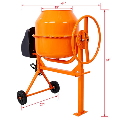 5 Cu Ft Electric Concrete Mixer – Heavy Duty Cement Mixing Machine - 1st Choice Furniture Direct