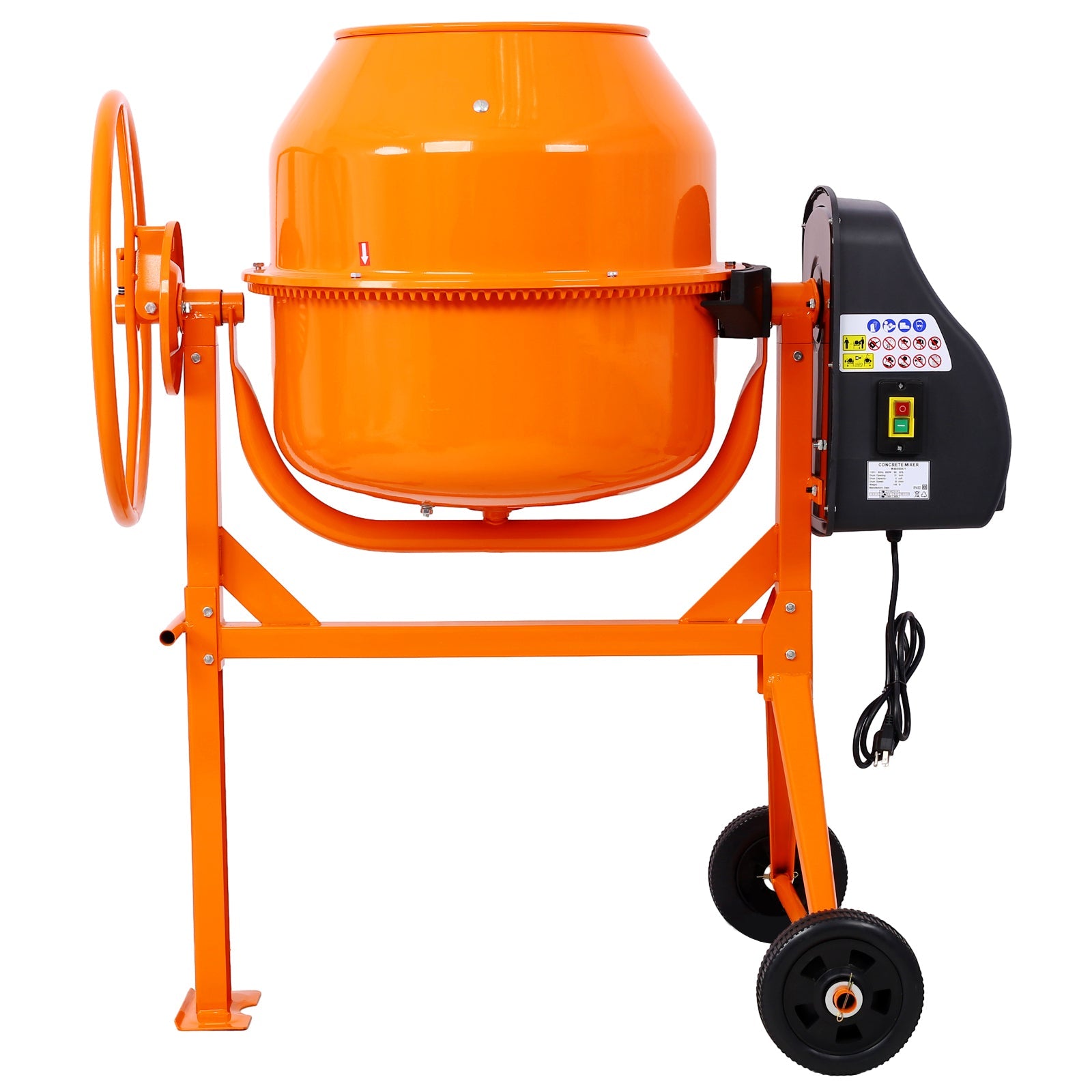 5 Cu Ft Electric Concrete Mixer – Heavy Duty Cement Mixing Machine - 1st Choice Furniture Direct