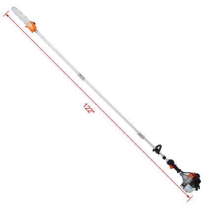 5 in 1 Multi - Functional Trimming Tool, 56CC 2 - Cycle Garden Tool System with Gas Pole Saw, Hedge Trimmer, Grass Trimmer, and Brush Cutter EPA Compliant - 1st Choice Furniture Direct