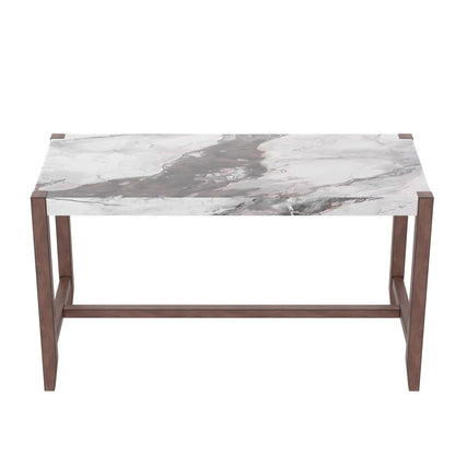 5 - Piece Counter Height Dining Table Set for 4 | Faux Marble Table & Upholstered Chairs - 1st Choice Furniture Direct