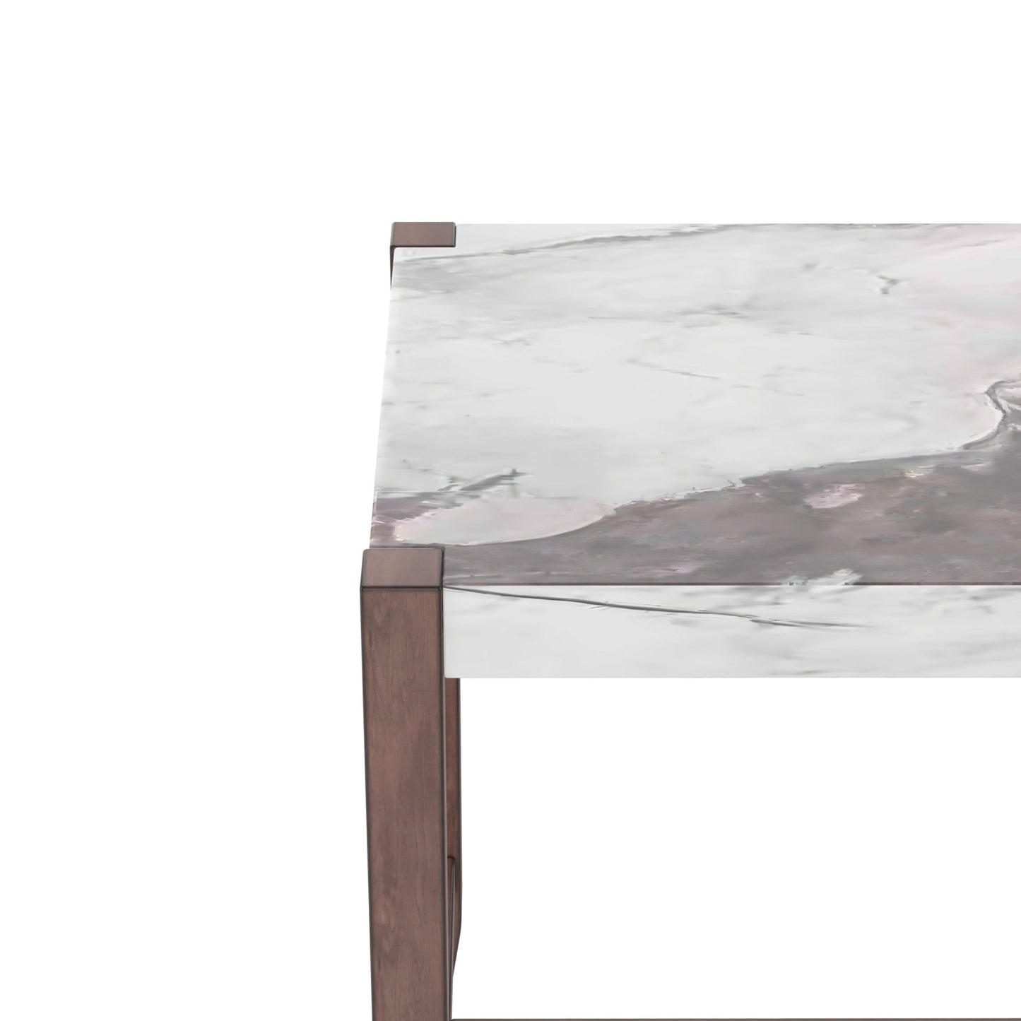 5 - Piece Counter Height Dining Table Set for 4 | Faux Marble Table & Upholstered Chairs - 1st Choice Furniture Direct